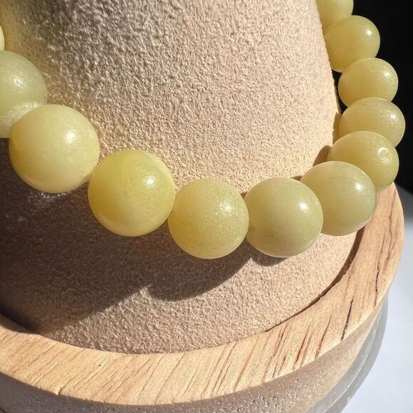 Lemon‎ Jasper Crystal Beaded Bracelet - Picture 3 of 7